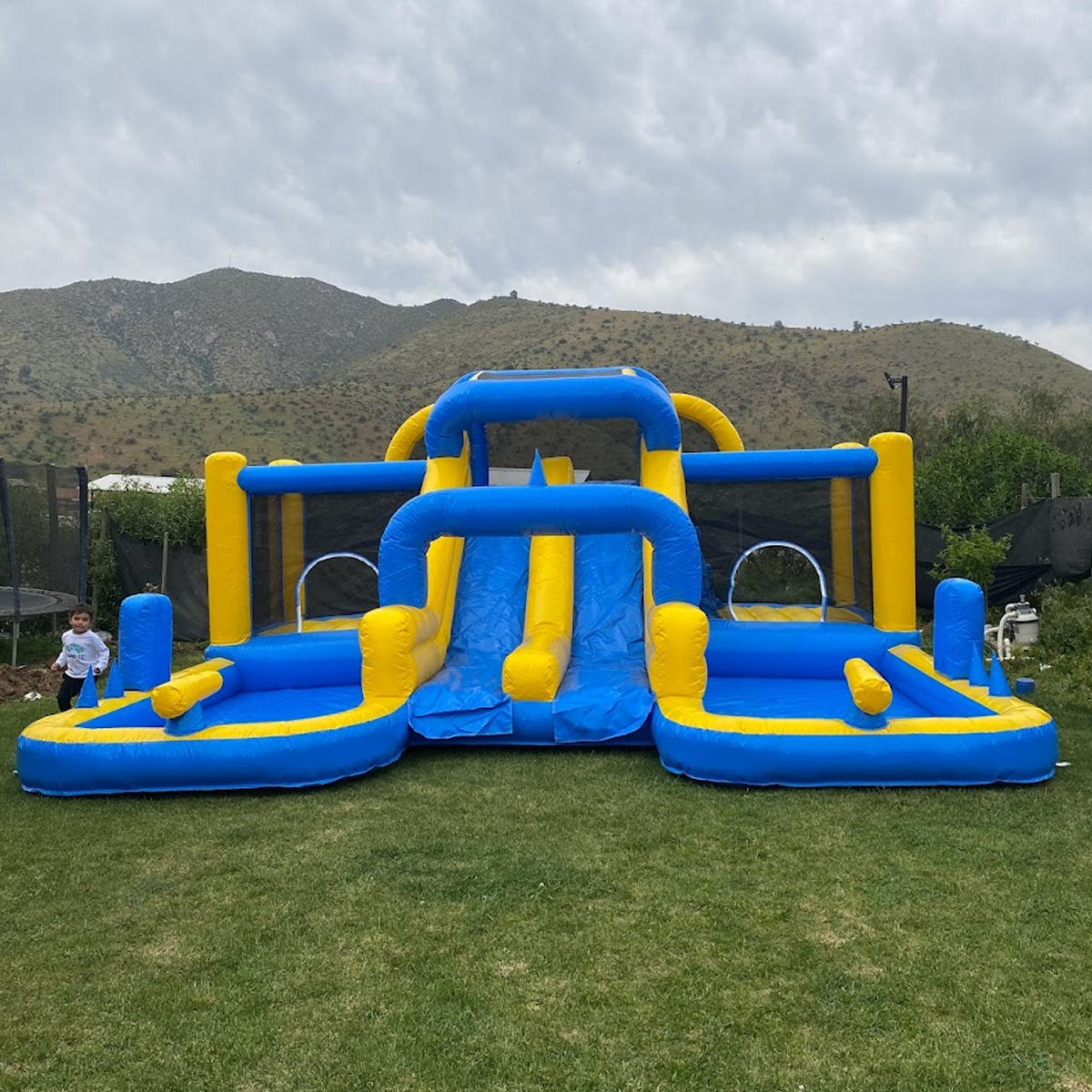Juego inflable tobogan piscina doble slide 3 Juego inflable tobogan piscina doble slide 3